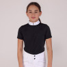 Camisa de concurso Optima LX joven jinete Shires Aubrion - Negro