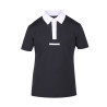 Camisa de concurso con cremallera Optima MX para hombre Shires Aubrion - Negro
