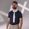 Camisa de concurso con cremallera Optima MX para hombre Shires Aubrion - Marino