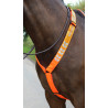 Collar de pecho Shires Equi-Flector® - Naranja vivo