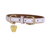 Collar para perro de cuero acolchado Shires Digby & Fox - Llilas
