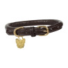 Collar redondo de cuero para perro Shires Digby & Fox - Castaño