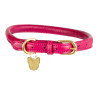Collar redondo de cuero para perro Shires Digby & Fox - Rosa