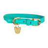 Collar redondo de cuero para perro Shires Digby & Fox - Teal