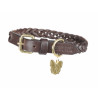 Collar trenzado para perro Shires Digby & Fox - Castaño