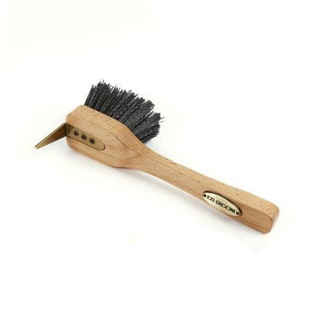 Cureta con cepillo Premium Shires Ezi-Groom