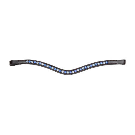 Frontal con strass azul Shires Velociti Gara