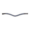 Frontal con strass azul Shires Velociti Gara - Negro