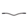 Frontal con strass iridiscente Shires Velociti Gara - Negro