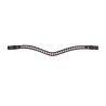 Frontal con strass iridiscente Shires Velociti Gara - Castaño