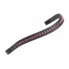 Frontal ancho con strass Shires Velociti Gara - Negro / rosa