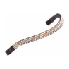Frontal ancho con strass Shires Velociti Gara - Melocotón / Marrón