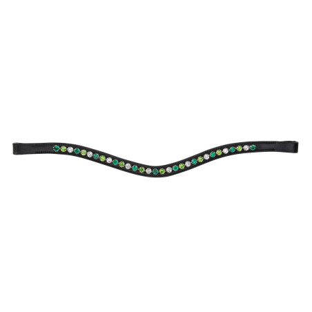 Frontal de strass verde Shires Velociti Gara