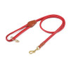 Correa redonda de cuero para perro Shires Digby & Fox - Escarlata