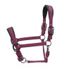 Cabezada acolchada Pro Shires Arma - Negro cereza