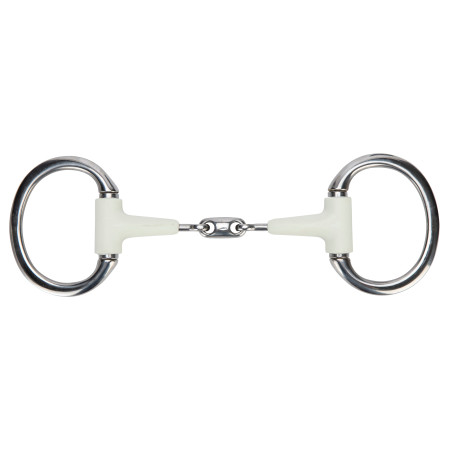 Muserola de anillas planas de doble rotura EquiKind Softie Shires