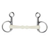 Muserola Baucher con cañón curvo EquiKind Softie Shires - Acero