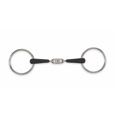 Mors de anillas sueltas de doble rotura EquiKind+ Shires