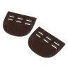 Protectores de pasadores de cincha Shires Velociti Gara - Castaño