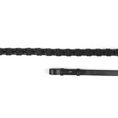 Riendas de cordón de cuero Shires Velociti Gara