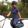 Capa base de manga corta Equestrian joven jinete Shires Aubrion - Medianoche