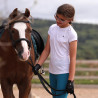 Camiseta técnica React jinete joven Shires Aubrion - Blanco