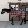 Manta de Exterior Impermeable para Todo Clima Confort Kentucky - Burdeos a cuadros