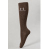 Calcetines con purpurina Harcour Happy, paquete de 2 - Cacao