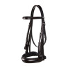 Brida de doma de cuero Dressage Equestro - Marrón oscuro