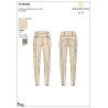 Legging para mujer Equestro de talle alto con trabillas para cinturón - Adoquín