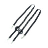 Riendas fijas de nailon - Negro