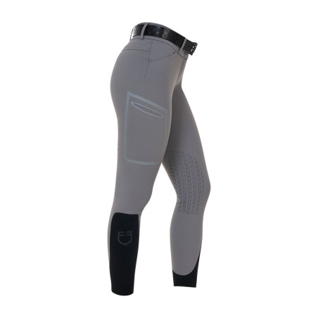 Pantalón slim fit mujer de talle alto Equestro Ridertechnology costuras termoselladas