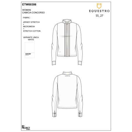 Polo de mujer de concurso con camisa