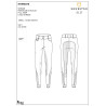 Pantalones de mujer full grip de tiro alto con logo de strass - Blanco