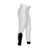 Pantalones de mujer full grip de tiro alto con logo de strass - Niebla del puerto