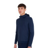 Sudadera técnica de hombre con capucha e insertos de micromalla - Americana marina