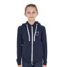 Sudadera infantil unisex con capucha y cremallera frontal - Americana marina