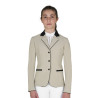 Chaqueta infantil unisex de concurso con cremallera y botones - Oxford Tan