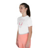 Camiseta niña Horse Team de algodón - Blanco