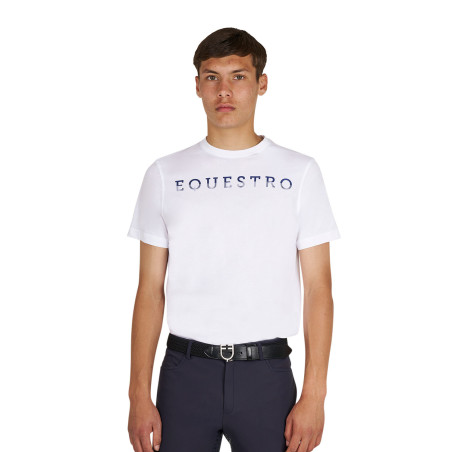 Camiseta básica de hombre con inscripción en el pecho