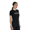 Camiseta de mujer Elegant de algodón - Negro