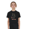Camiseta niña Time to Blossom de algodón - Negro