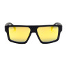 Gafas de sol deportivas polarizadas modelo Sunniva - Negro mate / revo dorado