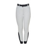 Pantalones de mujer de talle alto con logotipo de strass - Niebla del puerto