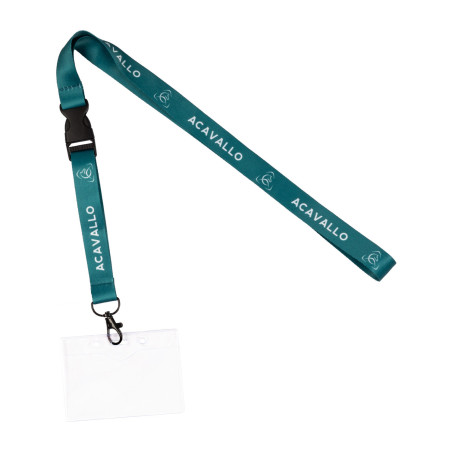 Porta credencial con cordón logo Acavallo