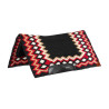 Manta de silla Western Show en lana con acolchado en Dry F - Negro / rojo / arena