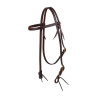 Cabezada vaquera con frontalera ajustable individual - Marrón oscuro