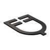 Logo Equestro Troquelado para Pared - Negro