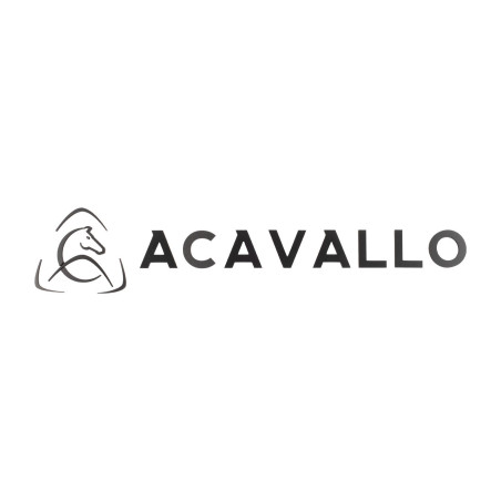 Logotipo extendido Acavallo prespaciado para pared h 30 cm