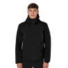 Chaqueta de hombre Equestro impermeable y cortaviento de nailon - Negro
